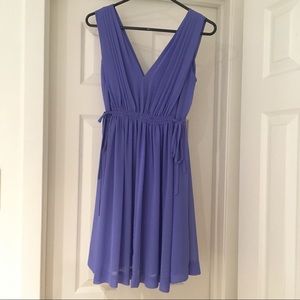 Anthropologie Lavender Grecian Goddess Mini Dress